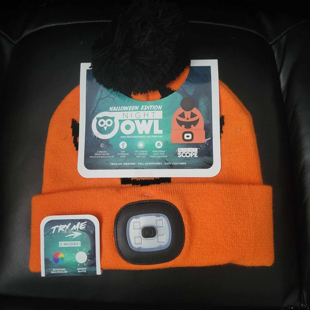 Halloween Night Scope LED Hat - Pumpkin Head
